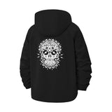 Sugar Skull Music Unisex Full-Zip Printed Waterproof Hooded Windbreaker