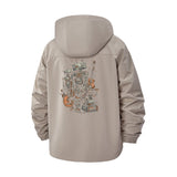 Steampunk Robot Musical Unisex Full-Zip Printed Waterproof Hooded Windbreaker