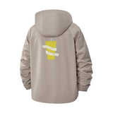 Instant Noodle Cup Unisex Full-Zip Printed Waterproof Hooded Windbreaker