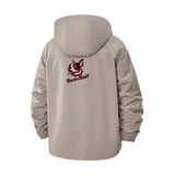 Bulldog Graphic Unisex Full-Zip Printed Waterproof Hooded Windbreaker