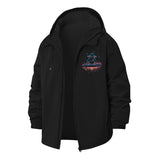 Cosmic Mushroom Unisex Full-Zip Printed Waterproof Hooded Windbreaker
