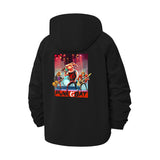 Punk Goat Band Unisex Full-Zip Printed Waterproof Hooded Windbreaker