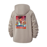 Punk Goat Band Unisex Full-Zip Printed Waterproof Hooded Windbreaker
