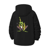 Smoking Frog Unisex Full-Zip Printed Waterproof Hooded Windbreaker