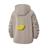 Astronaut Guitar Rock Unisex Full-Zip Printed Waterproof Hooded Windbreaker