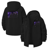 Gothic Neon Trio Unisex Full-Zip Printed Waterproof Hooded Windbreaker