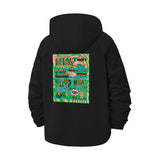 Weekend Fun Unisex Full-Zip Printed Waterproof Hooded Windbreaker