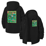 Weekend Fun Unisex Full-Zip Printed Waterproof Hooded Windbreaker