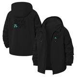 Band Mom Music Note Unisex Full-Zip Printed Waterproof Hooded Windbreaker