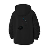 Music Note Unisex Full-Zip Printed Waterproof Hooded Windbreaker