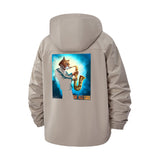 The Jazz Cats Unisex Full-Zip Printed Waterproof Hooded Windbreaker