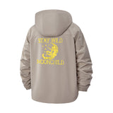 Stay Wild Moonchild Unisex Full-Zip Printed Waterproof Hooded Windbreaker