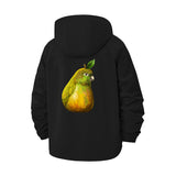 Parrot-Pear Mashup Unisex Full-Zip Printed Waterproof Hooded Windbreaker