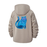 Galaxy Cat Unisex Full-Zip Printed Waterproof Hooded Windbreaker