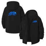 Chameleon Forest Scene Unisex Full-Zip Printed Waterproof Hooded Windbreaker