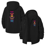 Butterfly Stack Unisex Full-Zip Printed Waterproof Hooded Windbreaker