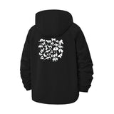 Animal Silhouette Unisex Full-Zip Printed Waterproof Hooded Windbreaker
