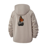 Monarch Butterfly Engine Unisex Full-Zip Printed Waterproof Hooded Windbreaker