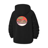 Ramen Bowl Landscape Unisex Full-Zip Printed Waterproof Hooded Windbreaker