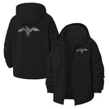 Flying Ibis Unisex Full-Zip Printed Waterproof Hooded Windbreaker