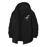 Seagull Graphic Unisex Full-Zip Printed Waterproof Hooded Windbreaker