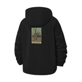 Tarot Cat Unisex Full-Zip Printed Waterproof Hooded Windbreaker