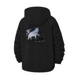 Mystical Wolf Unisex Full-Zip Printed Waterproof Hooded Windbreaker