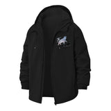 Mystical Wolf Unisex Full-Zip Printed Waterproof Hooded Windbreaker