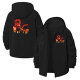 Dragon Fantasy Unisex Full-Zip Printed Waterproof Hooded Windbreaker