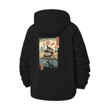 Anime-Inspired Mouse Unisex Full-Zip Printed Waterproof Hooded Windbreaker