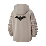 Gothic Bat Unisex Full-Zip Printed Waterproof Hooded Windbreaker