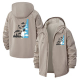 Escape to Imagination Unisex Full-Zip Printed Waterproof Hooded Windbreaker