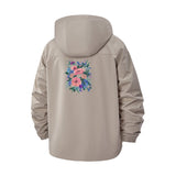 Floral Bouquet Unisex Full-Zip Printed Waterproof Hooded Windbreaker
