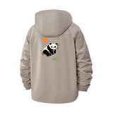 Panda Graphic Unisex Full-Zip Printed Waterproof Hooded Windbreaker