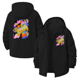 Whimsical Deer Unisex Full-Zip Printed Waterproof Hooded Windbreaker