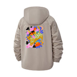 Whimsical Deer Unisex Full-Zip Printed Waterproof Hooded Windbreaker
