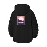 Yosemite Landscape Unisex Full-Zip Printed Waterproof Hooded Windbreaker