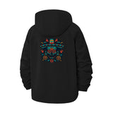 Sugar Skull Unisex Full-Zip Printed Waterproof Hooded Windbreaker
