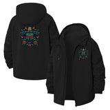 Sugar Skull Unisex Full-Zip Printed Waterproof Hooded Windbreaker