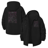 Synthesizer Circuit Unisex Full-Zip Printed Waterproof Hooded Windbreaker