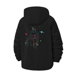 Cosmic Basketball Unisex Full-Zip Printed Waterproof Hooded Windbreaker