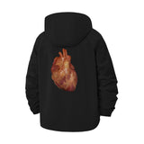Anatomical Heart Unisex Full-Zip Printed Waterproof Hooded Windbreaker