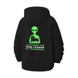 Alien Abduction Unisex Full-Zip Printed Waterproof Hooded Windbreaker