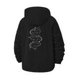 Constellation Spiral Unisex Full-Zip Printed Waterproof Hooded Windbreaker