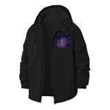 Galactic Space Unisex Full-Zip Printed Waterproof Hooded Windbreaker