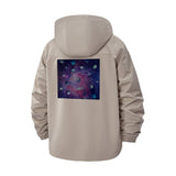 Galactic Space Unisex Full-Zip Printed Waterproof Hooded Windbreaker