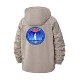 Vaccination Badge Unisex Full-Zip Printed Waterproof Hooded Windbreaker