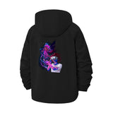 Mystical Anime Sorcerer Unisex Full-Zip Printed Waterproof Hooded Windbreaker