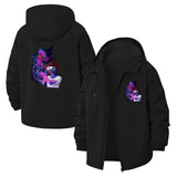 Mystical Anime Sorcerer Unisex Full-Zip Printed Waterproof Hooded Windbreaker