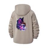 Mystical Anime Sorcerer Unisex Full-Zip Printed Waterproof Hooded Windbreaker